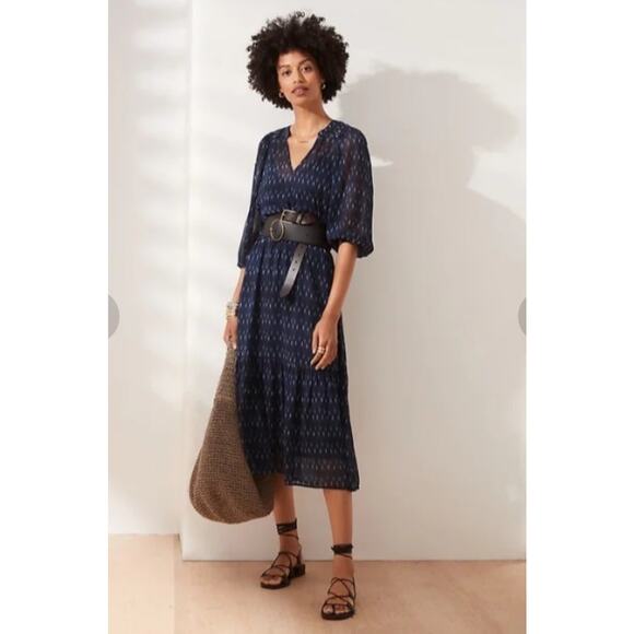 Banana Republic Navy Midi Dress - Picture 1 of 3